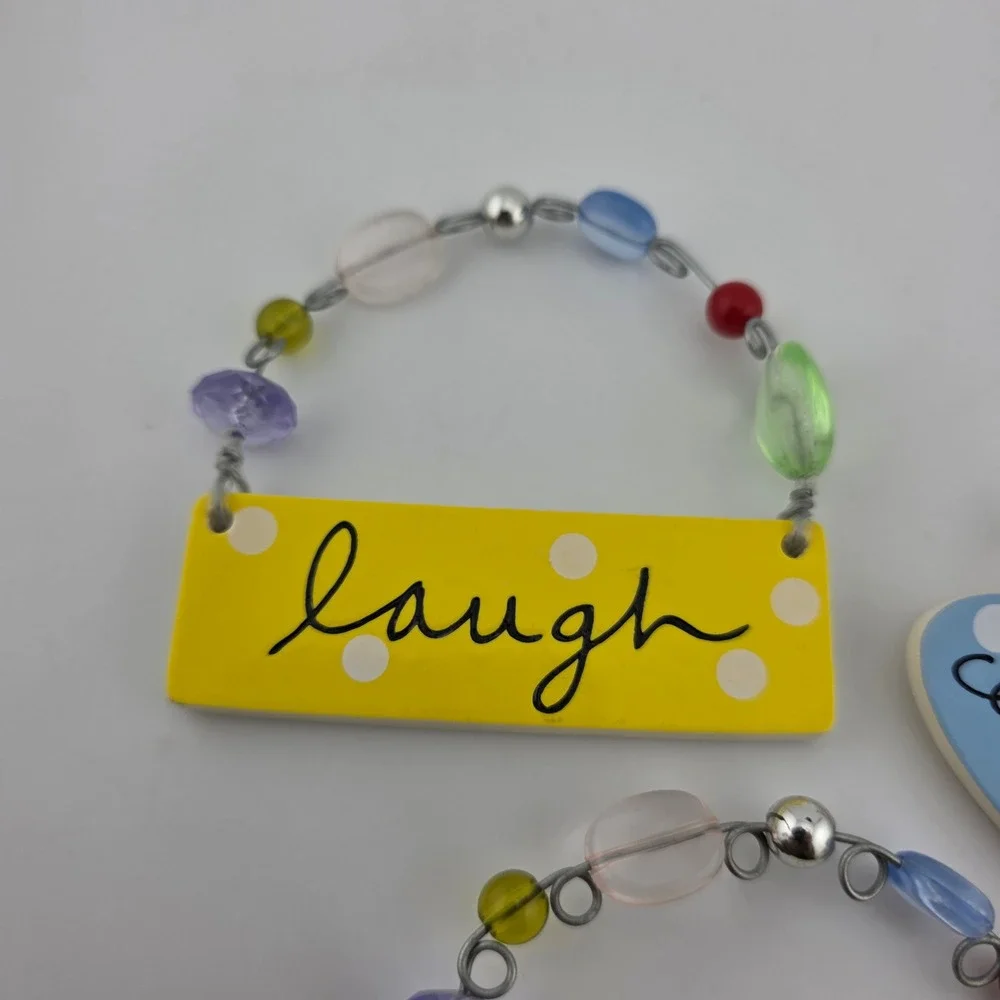 Sandra Magsamen Mini‎ Wall Sign Decor Lot Faith Laugh Celebrate Life